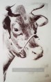 Cow gray Andy Warhol